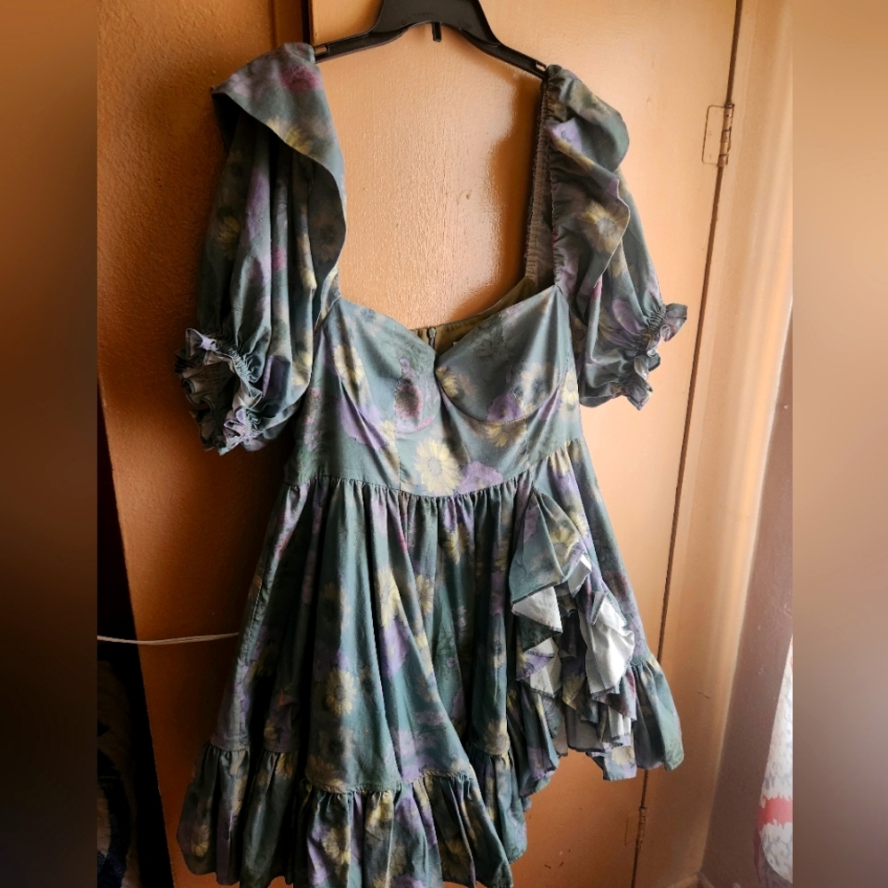 selkie mini bloom dress dust chalk floral XXL